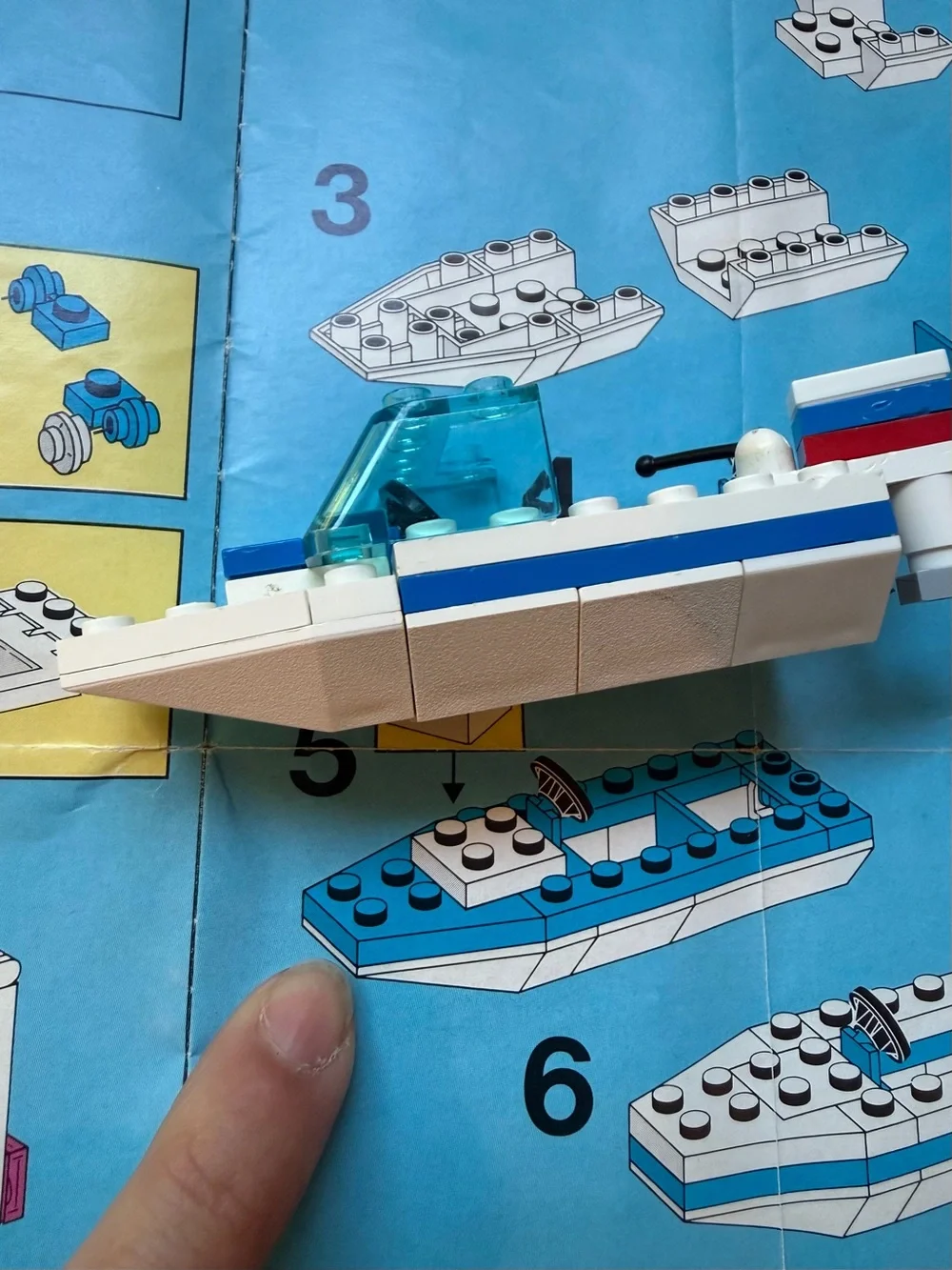 LEGO Vintage Set 6698 RV Truck & Boat Speedboat Trailer - Nearly Complete Set